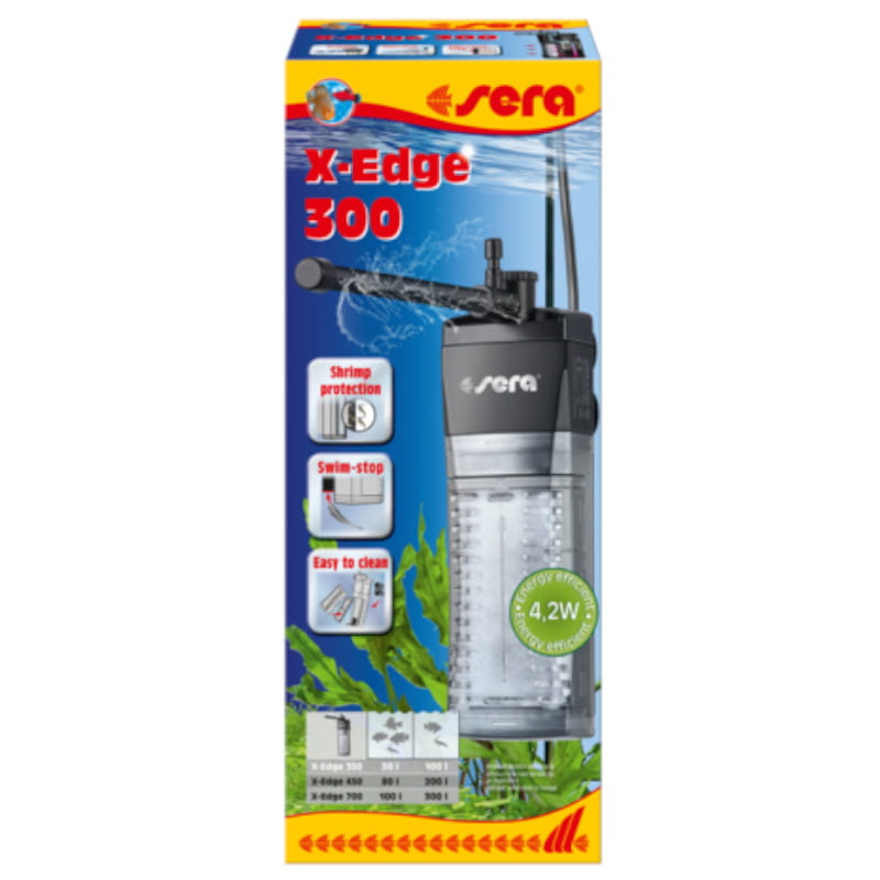 Sera X-Edge 300 Filtr Wewnętrzny Narożny do Akwarium do 100l 4,2W.jpg